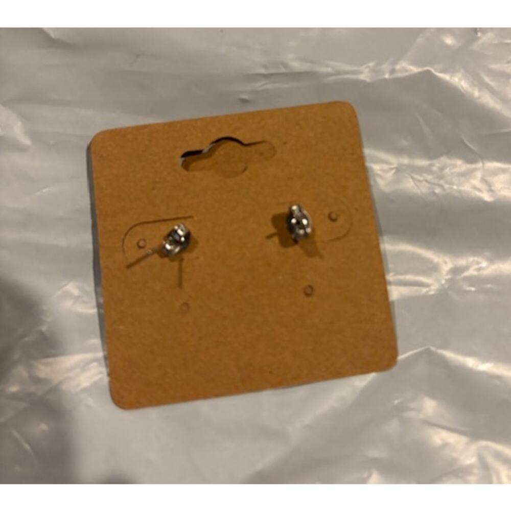 Handcrafted Pumpkin Latte Earring   Stainless Steel backing - Picture 2 of 2